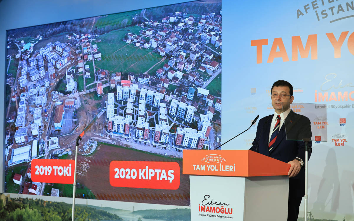 Ekrem İmamoğlu “Afetlere Dayanıklı İstanbul” projesini tanıttı