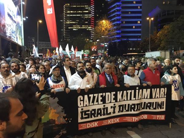 /haber/political-parties-doctors-trade-unions-feminists-march-to-israel-s-consulate-286581