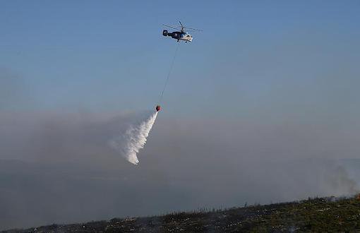 Yangın Söndürme Helikopteri Baraja Düştü