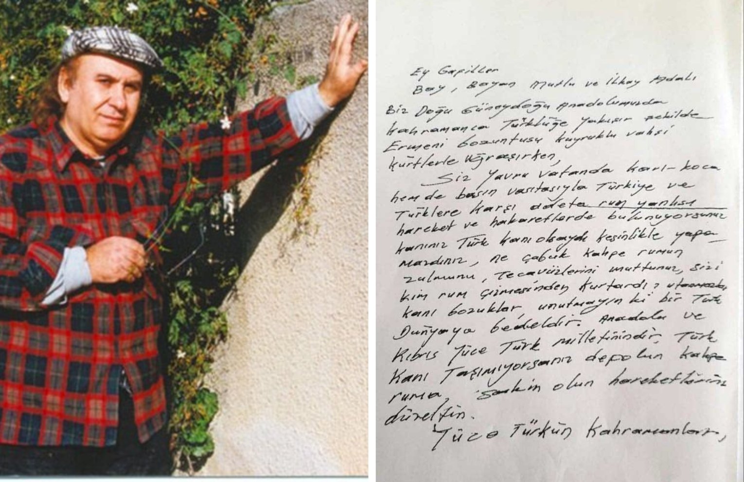 Threat letter that journalist Kutlu Adalı received before his killing has surfaced