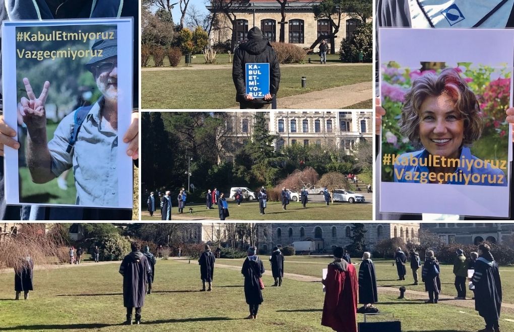 Boğaziçili akademisyenler 266'ncı kez  rektörlüğe sırtını döndü