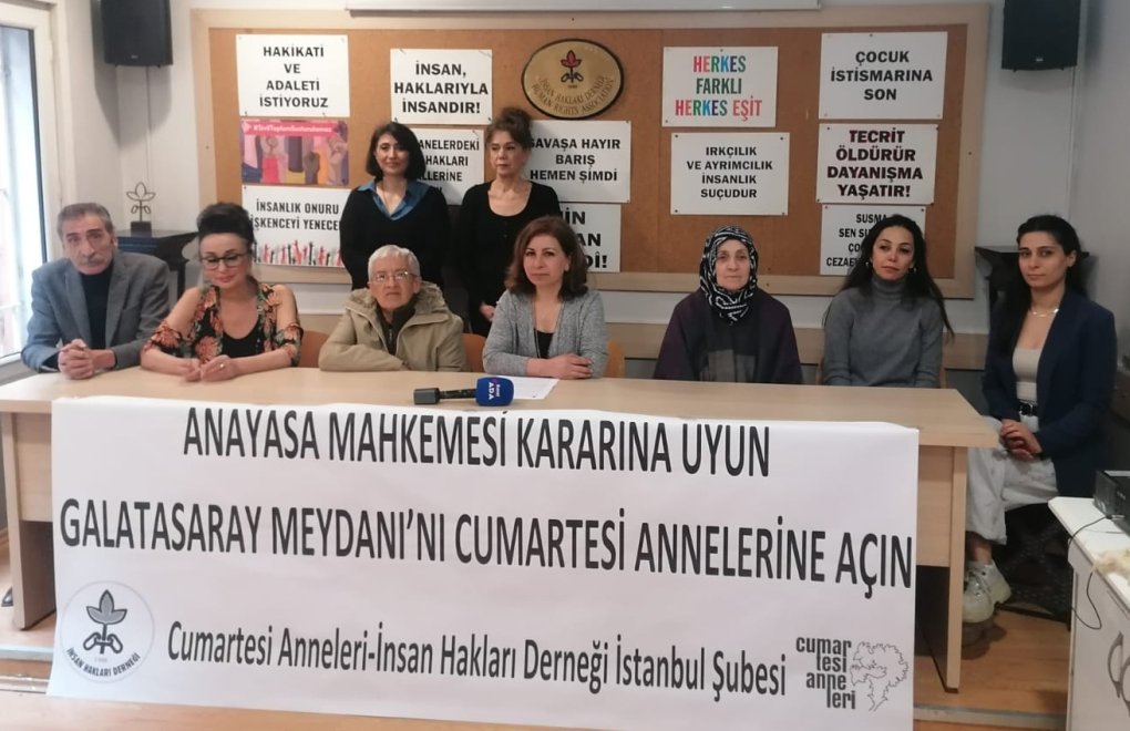 “AYM kararına uyun, Galatasaray Meydanını açın”